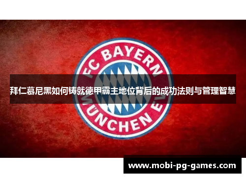 拜仁慕尼黑如何铸就德甲霸主地位背后的成功法则与管理智慧 拜仁慕尼黑如何铸就德甲霸主地位背后的成功法则与管理智慧